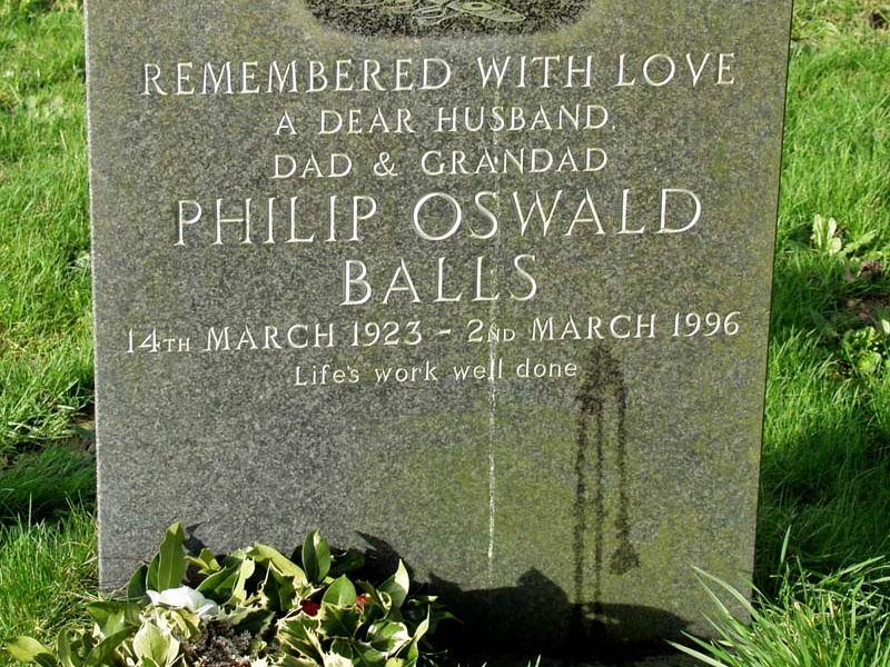 BALLS Philip Oswald 1923-1996